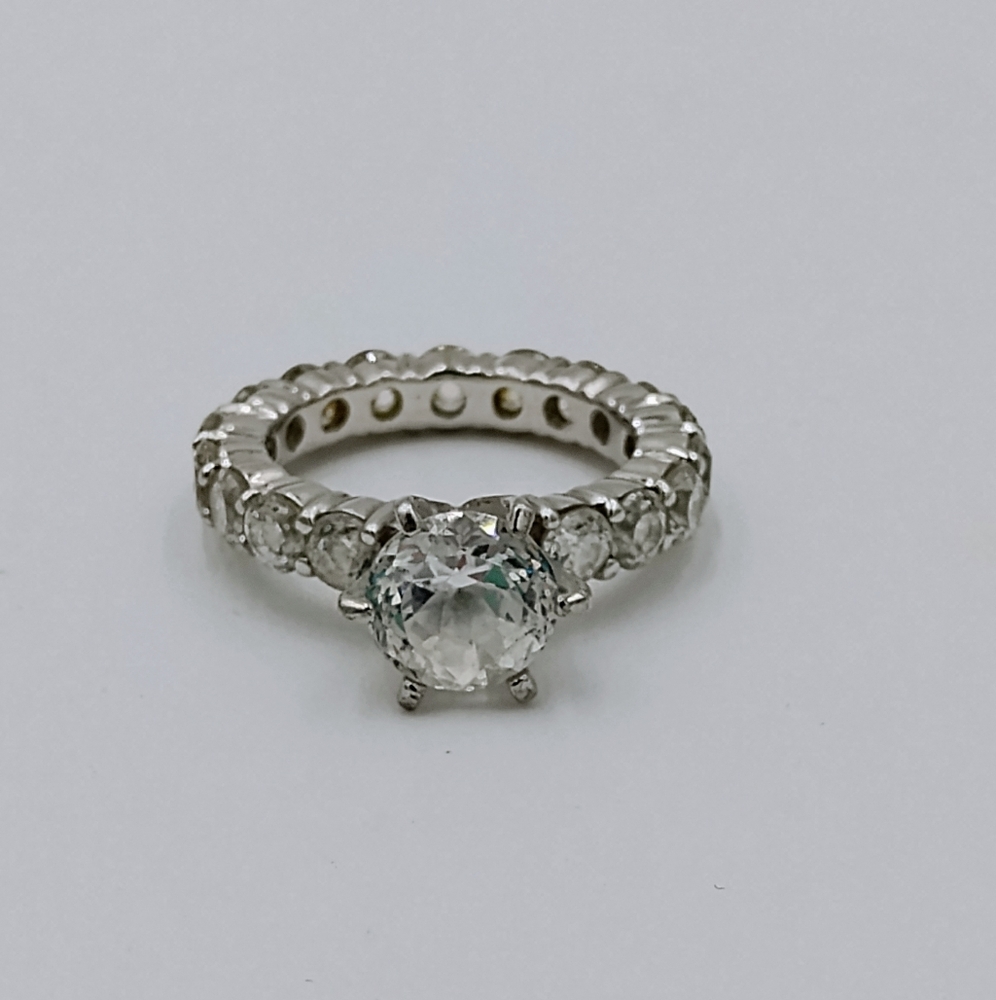 Sterling Silver 925 Ring With CZ Stones